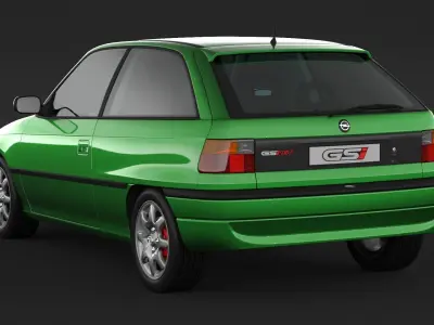 Opel Astra GSI 3D model
