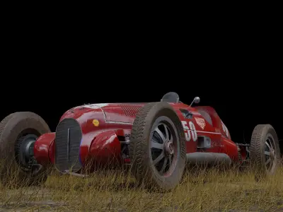 Alfa Romeo 12C Prewar Era 3D model