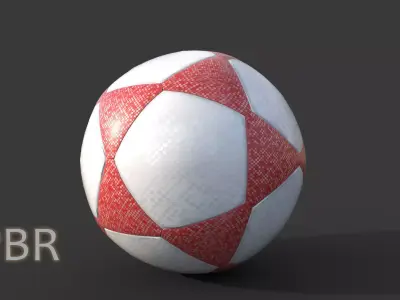 Star Shape Soccer Ball 3D model