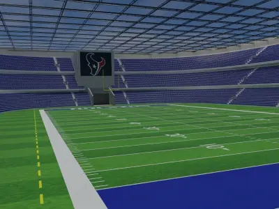 Houston Texans - American Football Stadium Low-poly 3D model
