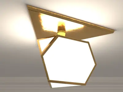 Ceiling Lamp - YVES FLUSHMOUNT - 3ds Max 3D model