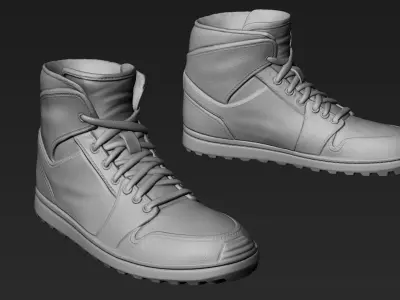 Footwear for 3d Printable Character 2 3D model