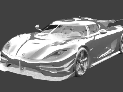Sports car base  3D model
