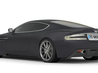Aston Martin DBS 2008 Luxury Sports Car Asset Low-poly 3D model