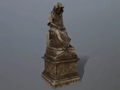 statue 1 Low-poly 3D model