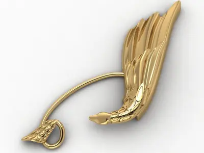 dragon cuf earing  3D print model