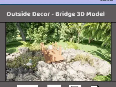 3D Bridge Design Workflow 3D model