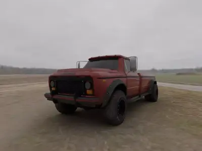 OffRoad Truck Concept Car Low-poly 3D model