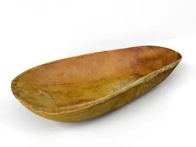 Old Turkana Kenya Wood Bowl 3D model
