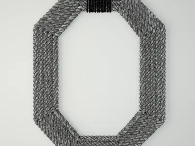 Rope Wall Mirror 3D model