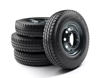 Light truck wheel KAMA 3D model