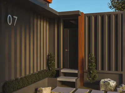 Container Home Free 3D model