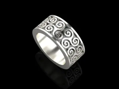 celtic knot ornament ring  3D print model