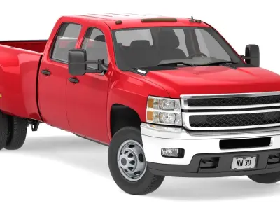 GENERIC DUALLY PICKUP TRUCK 18 3D model