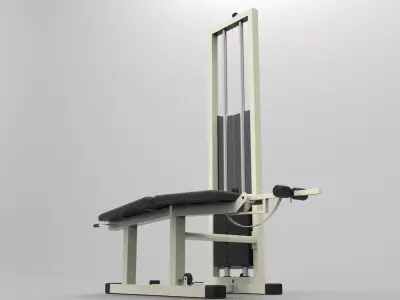 leg curl machine Free 3D model