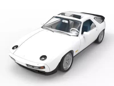 1981 Porsche 928 3D model
