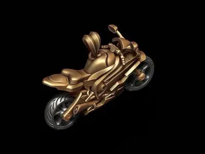 Motorcycle sport pendant 3D print model