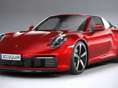 Porsche 911 Targa 2021 3D model