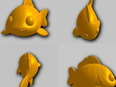 Koi - Kawaii Animals Collection 3D print model