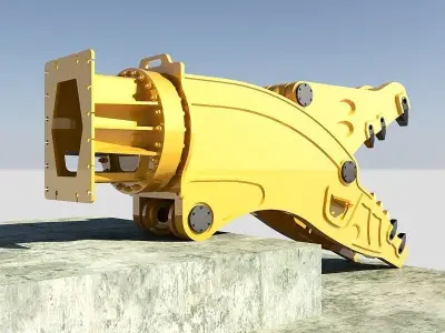 Shear crusher 3D model
