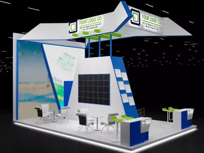 Booth Exhibition Stand a636 3D model