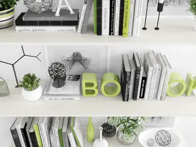 Decorative set-34 Low-poly 3D model