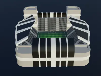 Football Stadium - Juventus Low-poly 3D model