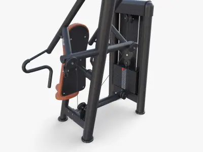 Inclined chest press machine  3D model