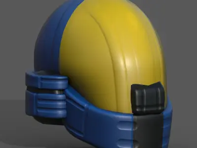 Helmet plastic mask protection pollution ball shaped Low-poly  Low-poly 3D model get