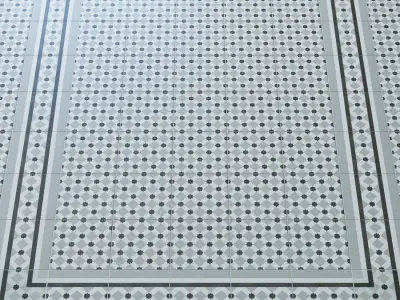 Ceramic floor tile STAMFORD 3D model