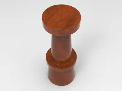 Castle Stool Low-poly 3D model