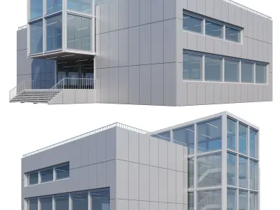 Modern building 001 3D model