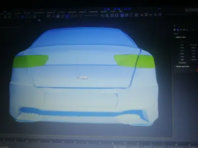 car Audi A6 Low-poly 3D model