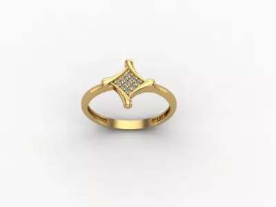 gold ring pint jewelry model 3d stl 3D print model order