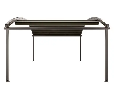 Motorized Pergola 4 nickel matte 3D model