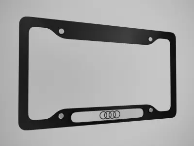Audi License Plate Holder 3D model