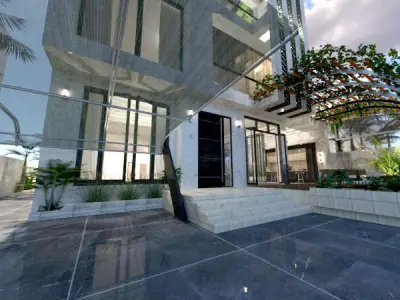 Contemporary Villa Design A43 DWG SketchUp 3D model