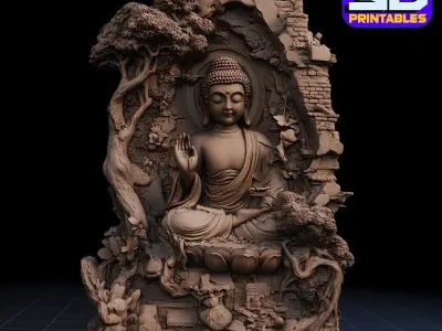 Buddha Serenity stl 3D print model