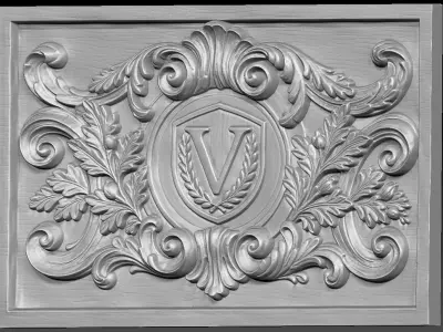 1 pattern CNC Relief Model 3D print model