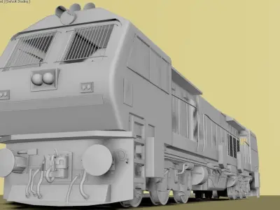 INDIAN TRAIN LOCOMOTIVE DIESEL ENGINE 3D MODEL  3D model