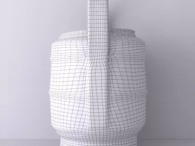 Antique Chinese Round Wedding Basket 3D model