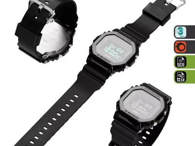 Watch Casio G-Shock GM-5600B 3D model