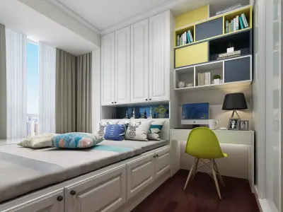 tatami Home European bedroom villa 3D model