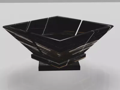 Household item in Sahara Noir Marble Stone Low-poly 3D model