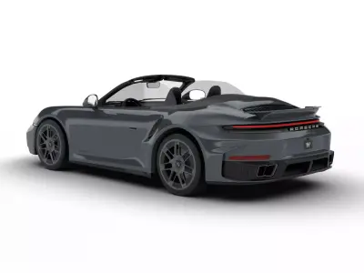 Porsche 911 Carrera Turbo S Cabriolet 2026 3d model 3D model