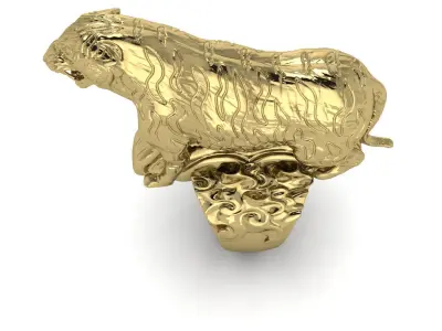tiger ring 3D print model