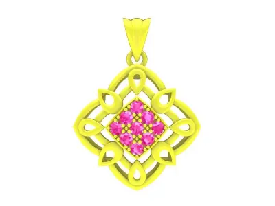 6246 luxury chinese diamond women pendant 3D print model