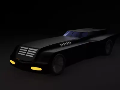 Bat Mobile Free 3D model