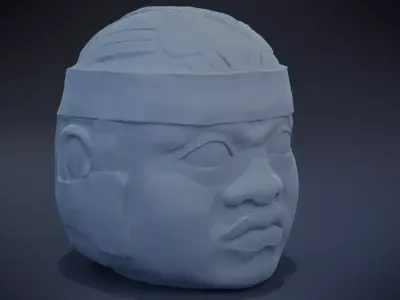 Olmec Head 3D print model