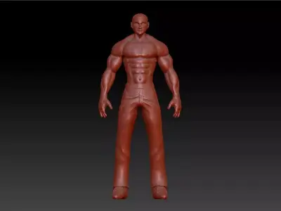 Sport fit man 3D print model